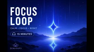 Midnight Focus Loop ✨ | Cinematic Ambient Visual for Deep Calm (15 Minutes)