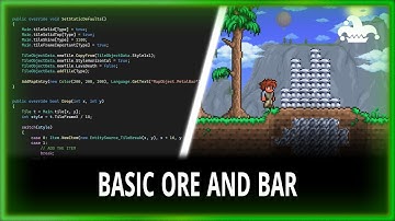 BASIC ORE AND BAR  - HOW TO MAKE A MOD - TMODLOADER 1.4 - 04