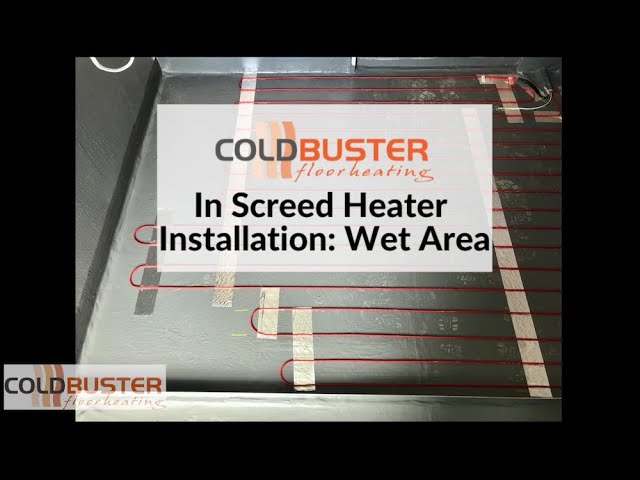 Coldbuster In Screed Heater Installation in A Wet Area - YouTube