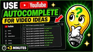 Use YouTube Autocomplete for Video Ideas