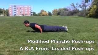 Modified Planche Push-ups (Front-Loaded Push-ups)