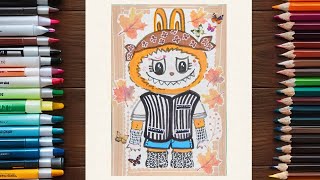 How To Draw Labubu 😎 | The Monsters | Marker & Sticker | PopMart