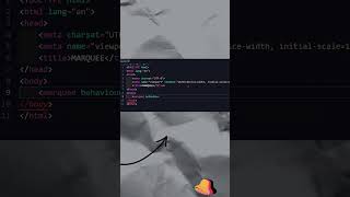 Scrolling Text Without CSS (Pure HTML)
