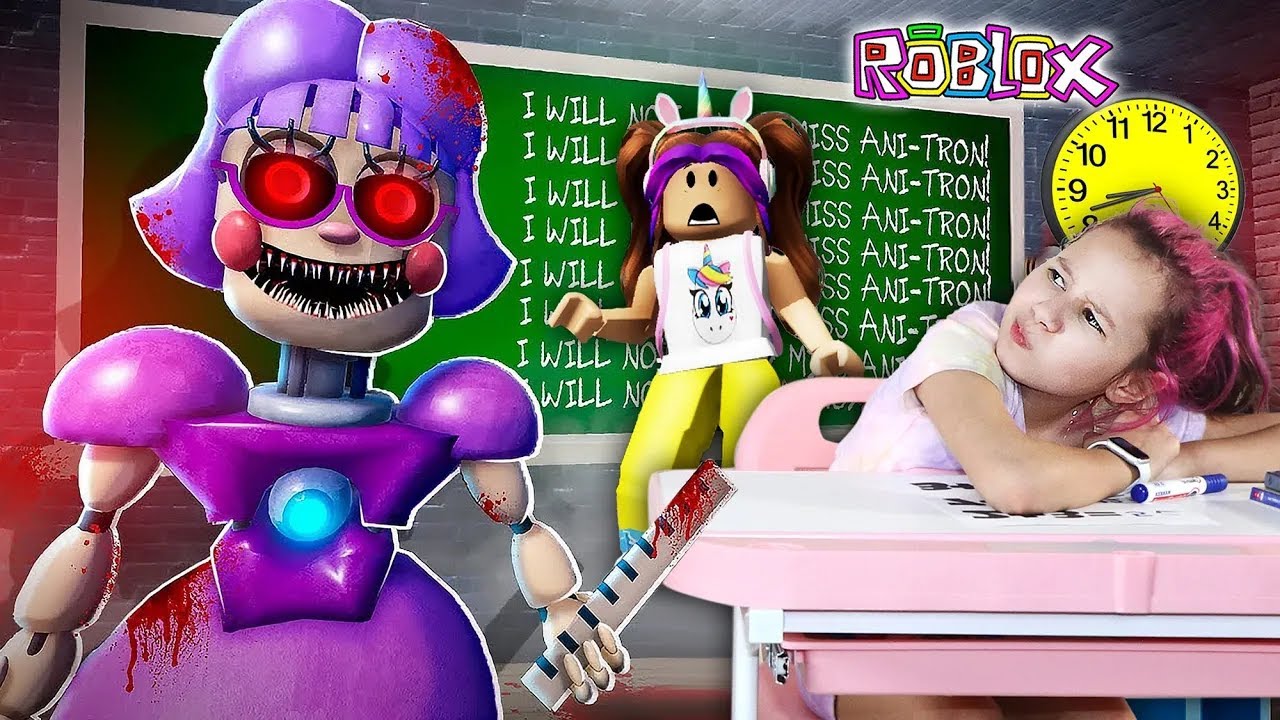 Valentina Pontes games Roblox - A PROFESSORA ASSUSTADORA (Escape Miss Ani-Tron´s Detention)
