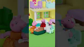 Peppa Pig Tries to FEED Baby Evie! 🍼😅 #PeppaPigTales #Shorts #LEGODUPLO
