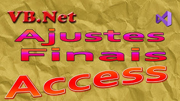 Ajustes finais da agenda com banco de dados Access no VB.Net.Vídeo 10/11