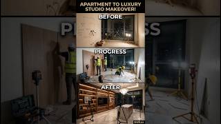 APARTMENT TO LUXURY STUDIO MAKEOVER! 🏠💎 #Shorts #ShiftLux #beforeandafter #backyardmakeover