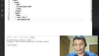 Current Date in PHP