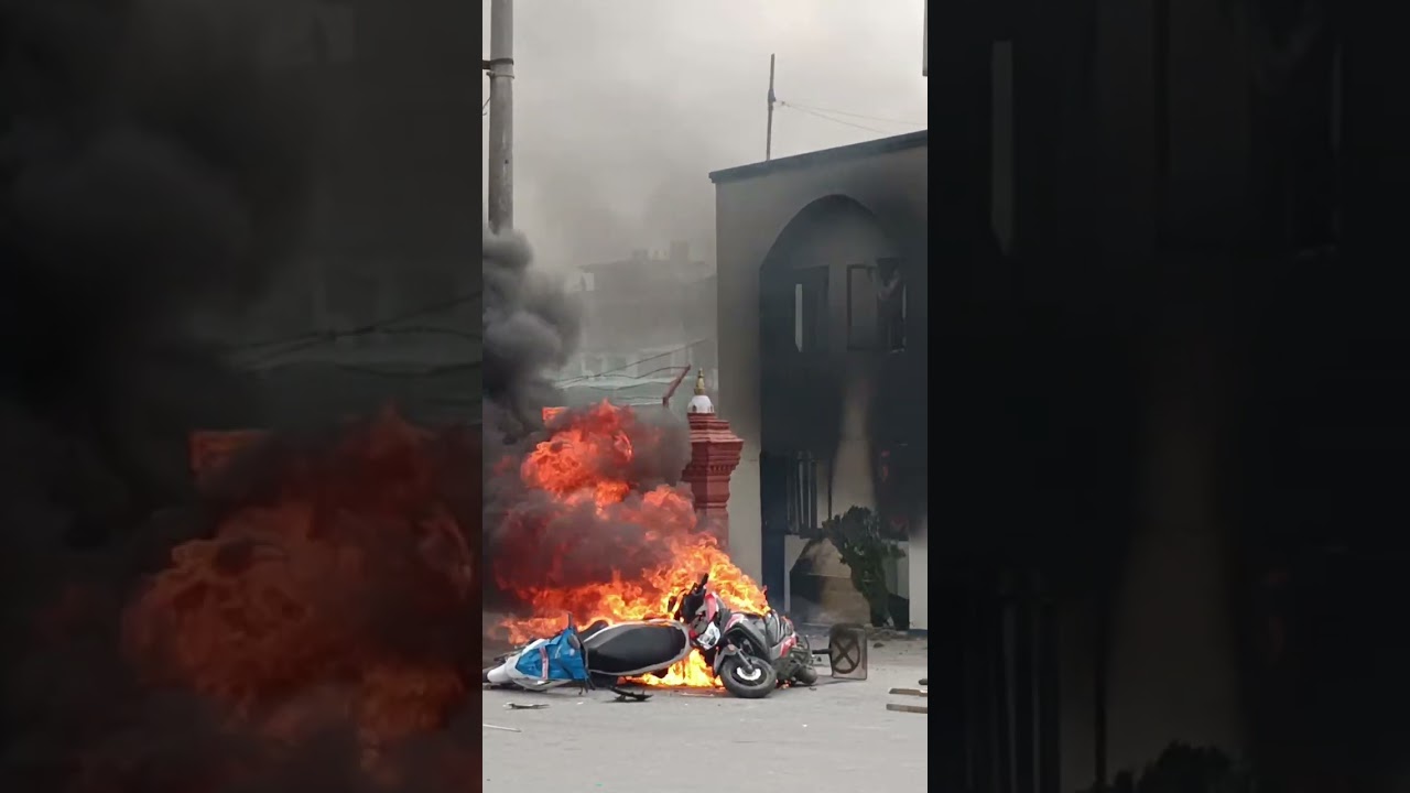 Nepal protest viral video 