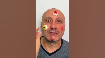 what uh ah jelly with eyeball #funny #comedy #jelly #eyeball #shorts