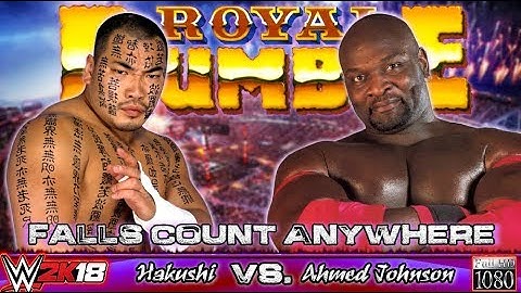 WWE2K18 GAMEPLAY: Hakushi VS. Ahmed Johnson [incl. Mods]