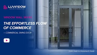 Commercial Swing Door Durable Stylish Entry For Retail Spaces