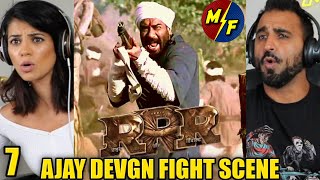 RRR AJAY DEVGN FIGHT SCENE REACTION!! | Part 7 | Ajay Devgn, Jr Ntr, Ram Charan