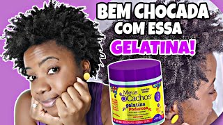 FINALIZAÇÃO COM GELATINA PODEROSA NOVEX  MEUS CACHOS