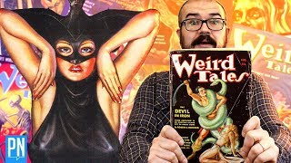 We got our hands on an original 1934 WEIRD TALES pulp magazine Newsprint
