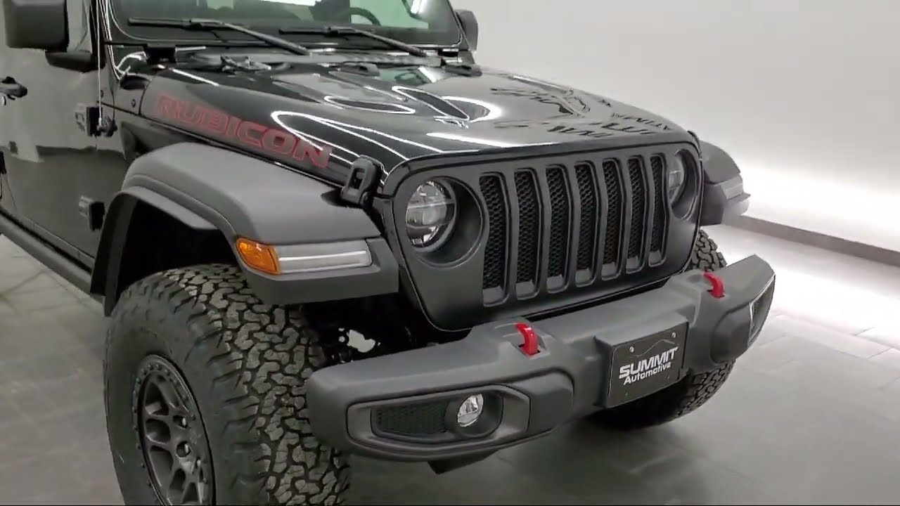 2022 Jeep Wrangler Unlimited Rubicon Black Clearcoat New. walk around for  sale in Fond Du Lac, Wisco - YouTube