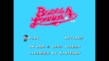 Bases Loaded 4 Title Screen (NES)