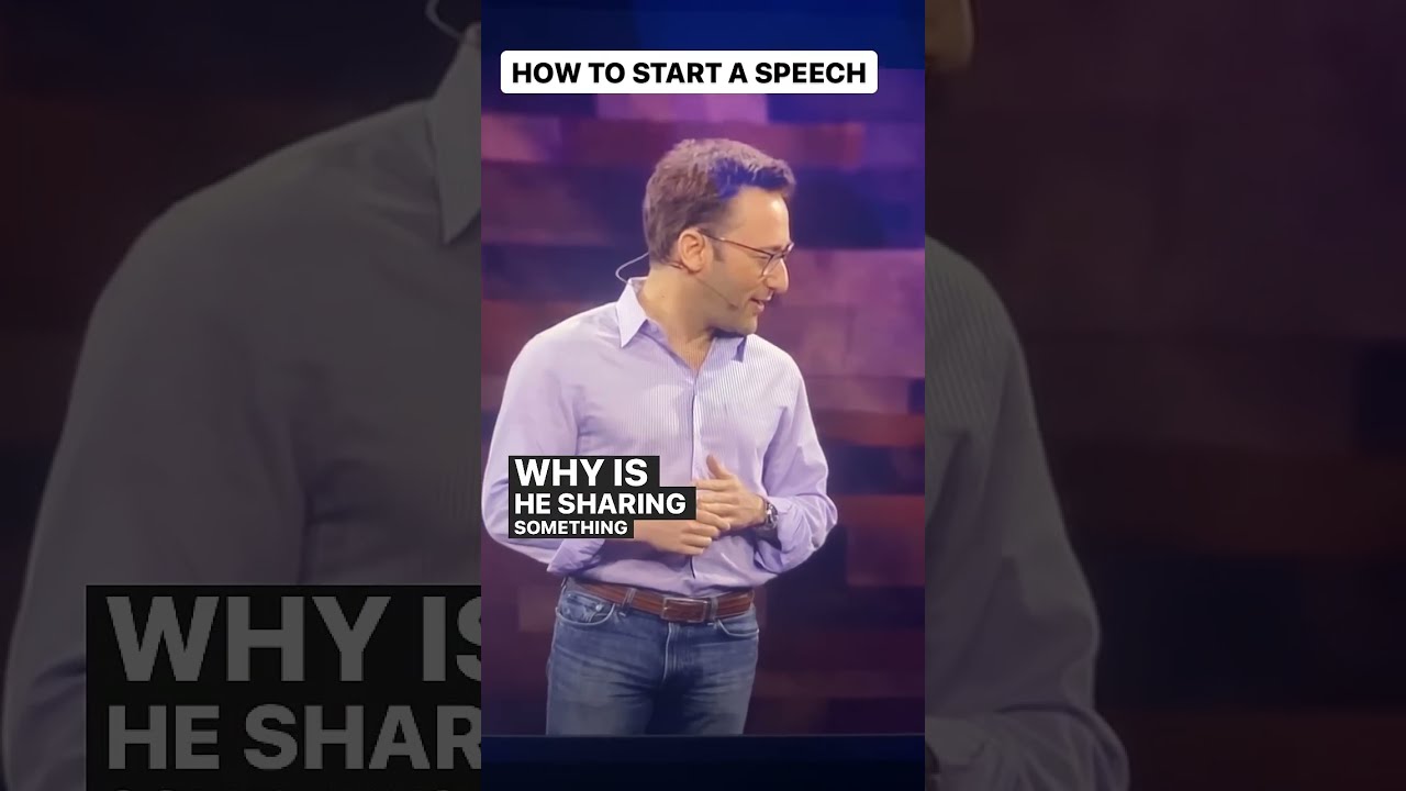Start A Speech Like Simon Sinek