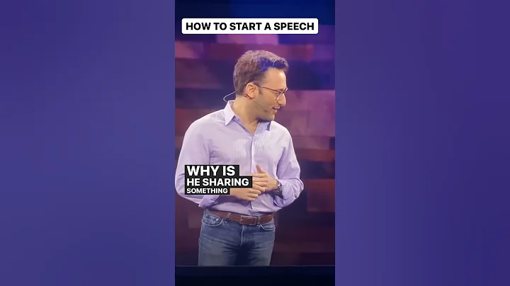 Start a speech like Simon Sinek