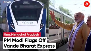 PM Narendra Modi Flags Off Vande Bharat Express From Una, Himachal Pradesh