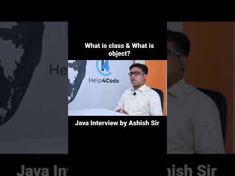 what is class and object? by Ashish Gadpayle sir || #java #interview #programming