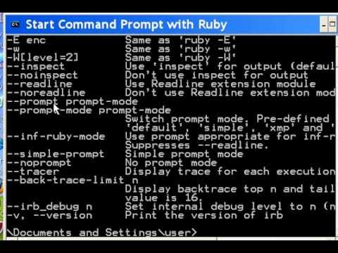 Ruby No Prompt irb
