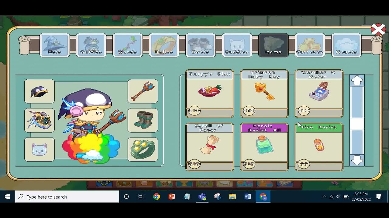 All the items in prodigy!!! YouTube
