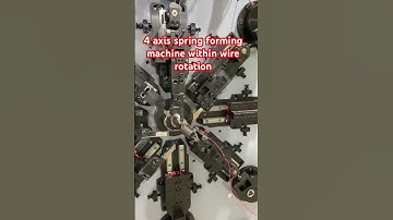 4 axis spring forming machine within wire rotation sampling extension spring