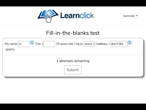 How to create fill-in-the-blank questions - YouTube
