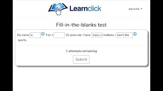 How to create fill-in-the-blank questions