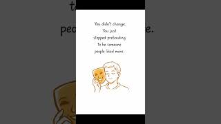 You Didn’t Change. You Stopped Pretending. #innerlines#selfrealization#becomingyourself