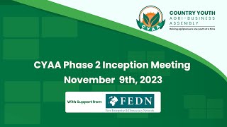 CYAA Phase 2 Inception Meeting   II 9th November 2023