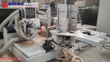 Robot Đánh Mộng Dương Cnc | Máy Phay Mộng Dương 2 Đầu Cấp Phôi Tự Động | SEMAC