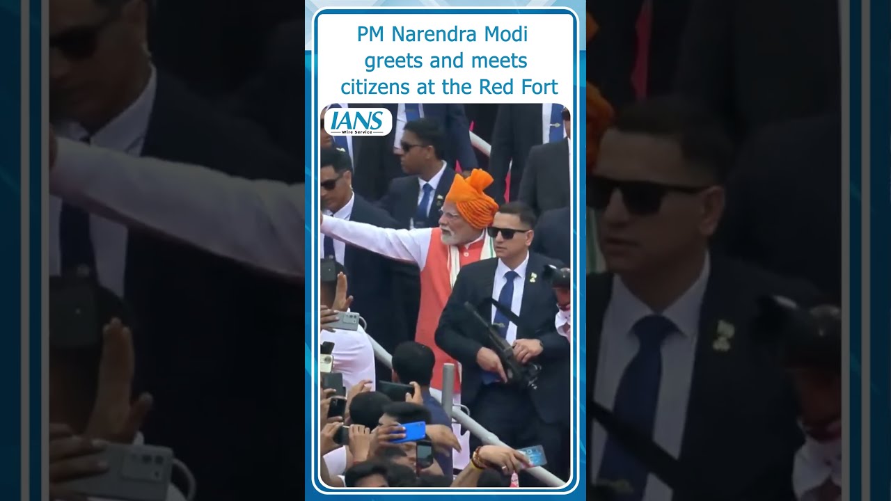 PM Narendra Modi Greets And Meets Citizens At The Red Fort