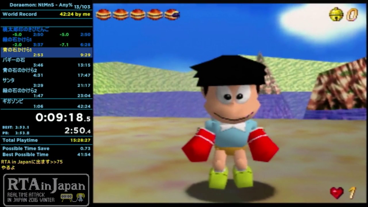 Any In 42m 08s By Toyomana Doraemon Nobita To Mittsu No Seireiseki Speedrun Com