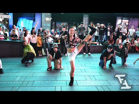 Hip-hop Flash Mob Dancers [surprise proposal] in Times Square NYC (2019) #flashmob
