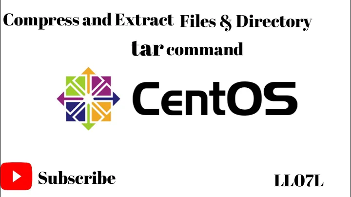 How to compress and extract file & directory on centos7 using tar command
