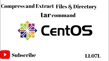How to compress and extract file & directory on centos7 using tar command