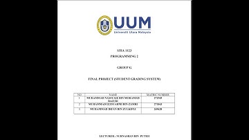 STIA1123 Programming 2 Group G Project Presentation