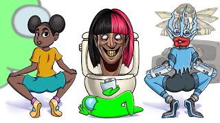 Wubbox Date | Mini Crewmate and Wubbox on Toilet Dates | Among Us Animation