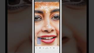 OMG 😱 Pooja Hegde photo editing # one step me face smooth kare # in Snapseed app se screenshot 2