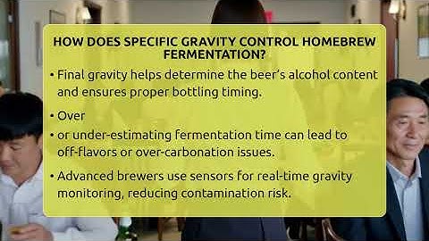 How Does Specific Gravity Control Homebrew Fermentation? - The Pint Guy
