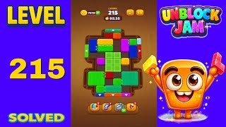 Unblock Jam Level 215 Walkthrough Solution