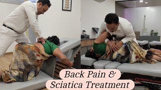 Chiropractic Adjustment for Back Pain Sciatica pain Numbness Treatment in Mumbai india Dr.Mushtaque