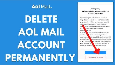 How to Delete AOL Mail Account Permanently | AOL Mail Delete (2021) | aolmail.com