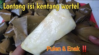 Cara Membuat Lontong Isi Kentang Wortel Pulen & Lembut  | Resep Jualanku | Isian Snack Box