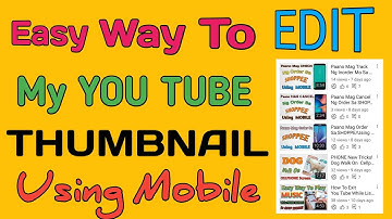 How To Edit  YOU TUBE Thumbnail/Using Android Phone/Tagalog Tutorial