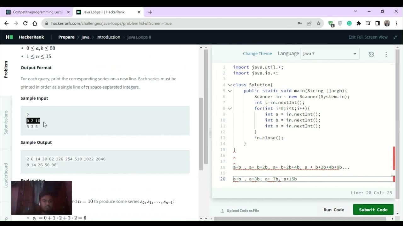 My First YouTube Video | Java Loops ll | Hacker Rank Solution - YouTube