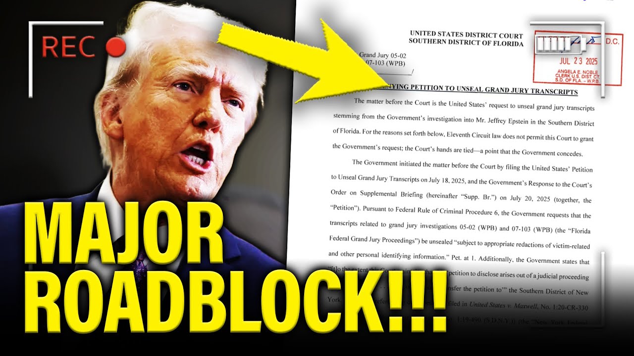 Trump SHUT DOWN by JUDGE in Epstein COVER-UP