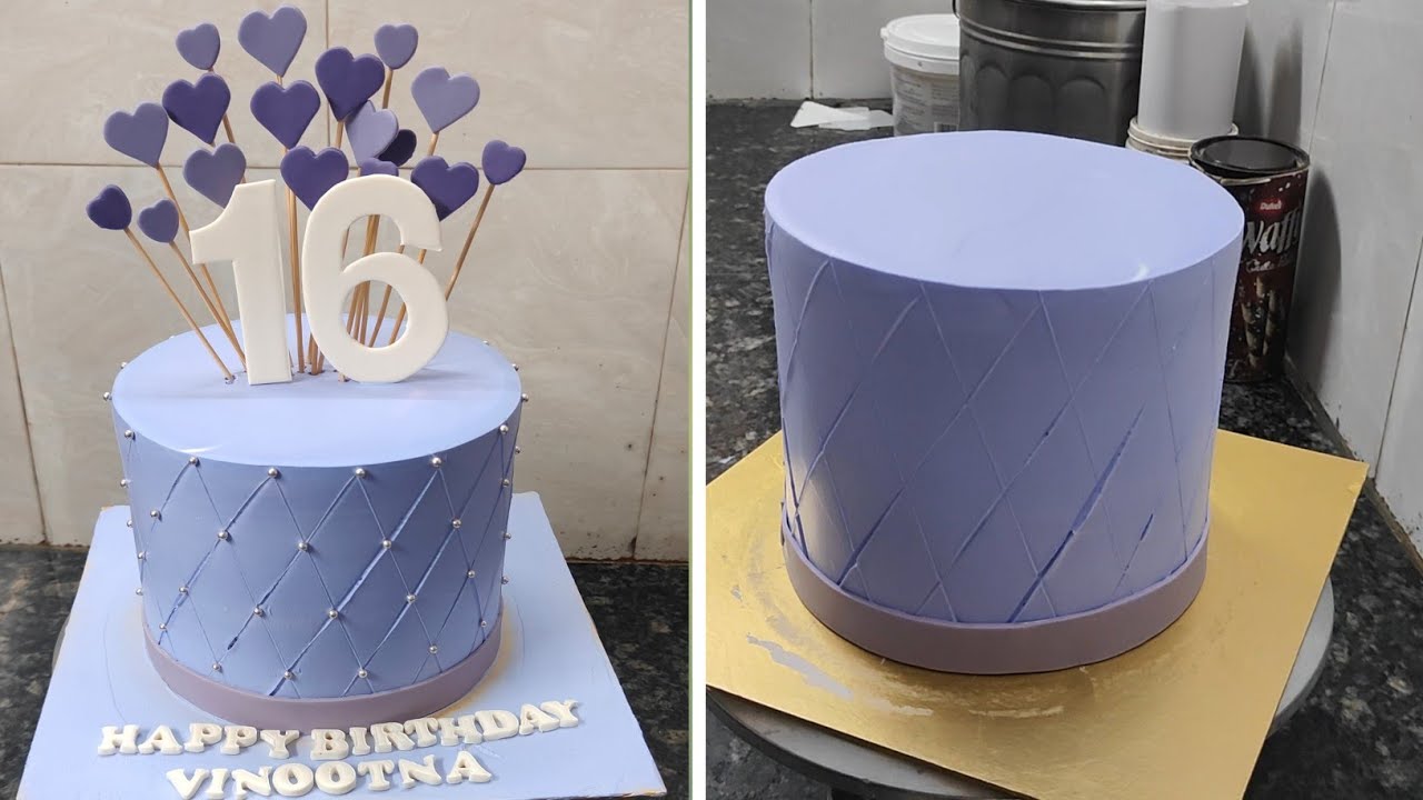 16th Birthday Cake Decoration|16th Birthday Cake Top Love Stick Design 